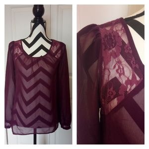 Plum Tunic Blouse